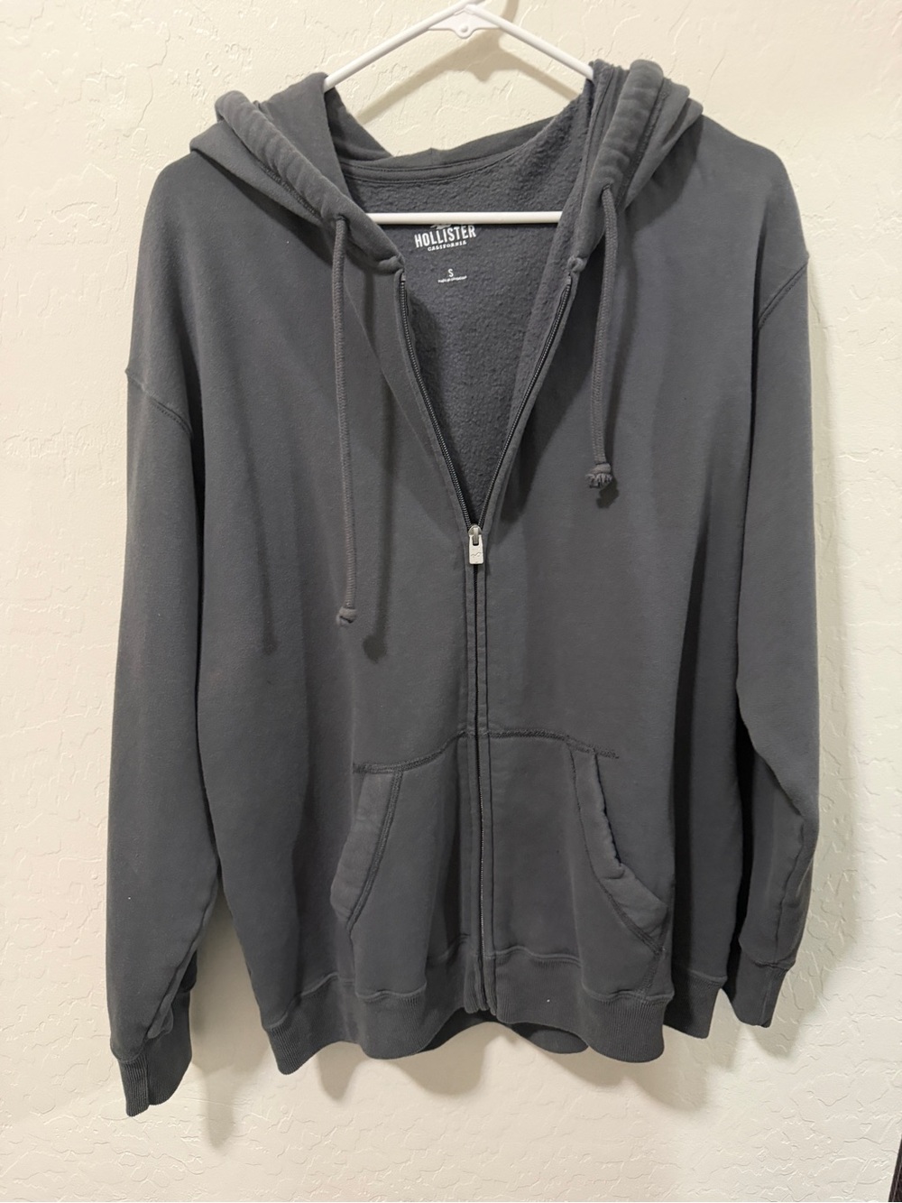 Hollister Gray Full-Zip Hoodie